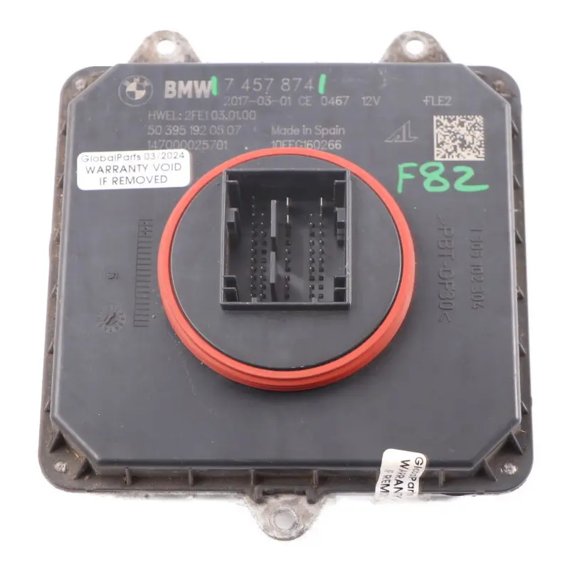 Headlight Module BMW F30 F32 F82 M4 LED Level Ballast Control Unit to with Part number 7457874 Headlight Module BMW F30 F32 F82 M4 LED Level Ballast Control Unit - SKU 7457874 - Part number 7457874