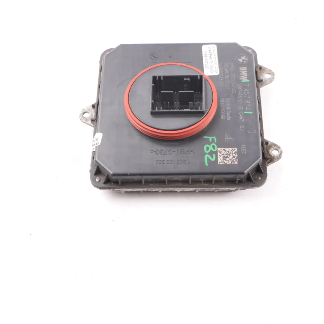 Headlight Module BMW F30 F32 F82 M4 LED Level Ballast Control Unit to with Part number 7457874 Headlight Module BMW F30 F32 F82 M4 LED Level Ballast Control Unit - SKU 7457874 - Part number 7457874