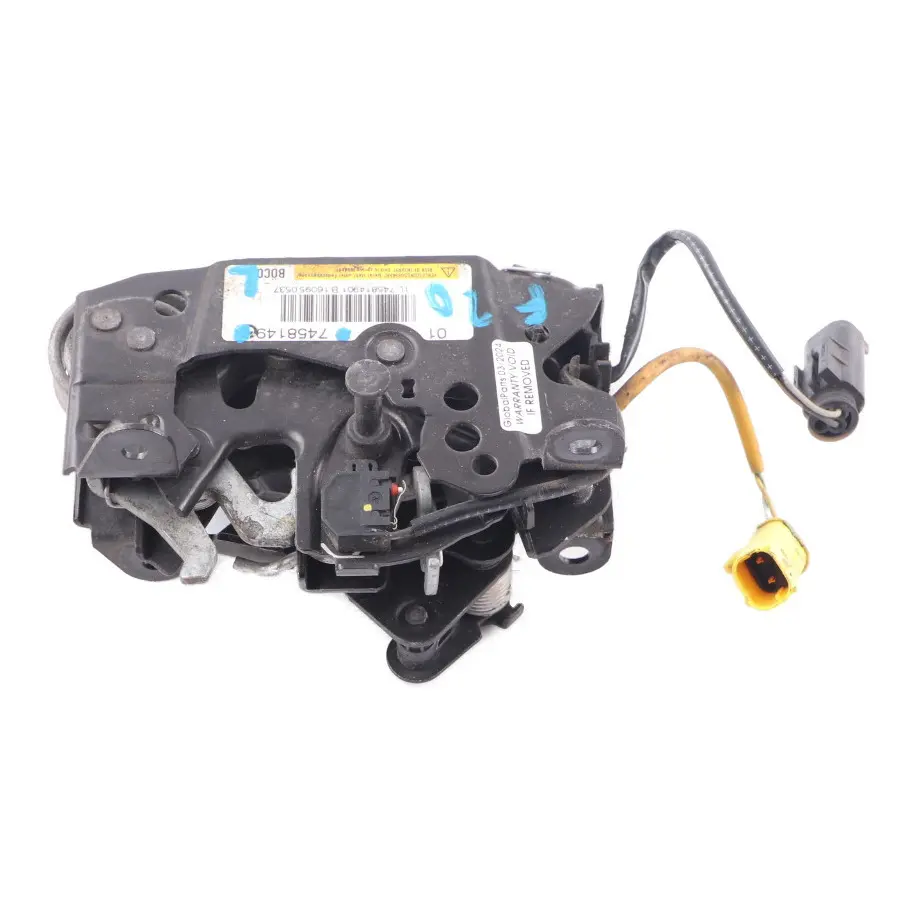 Cerradura Capó Izquierda Protección Peatón Activa para BMW F10 con número de pieza 7458149 BMW F10 Cerradura Capó Izquierda Protección Peatón Activa - SKU 7458149 - Número de pieza 7458149