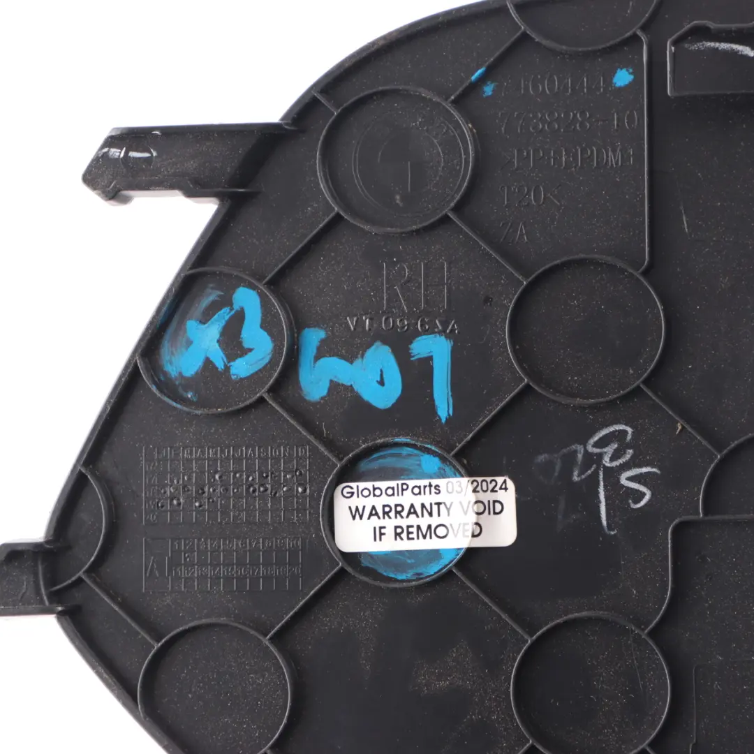  Koffer Raum Verkleidung BMW X3 G01 Deckel Innen Blende Rechts Schwarz - SKU 7460444 - Teilenummer 7484144