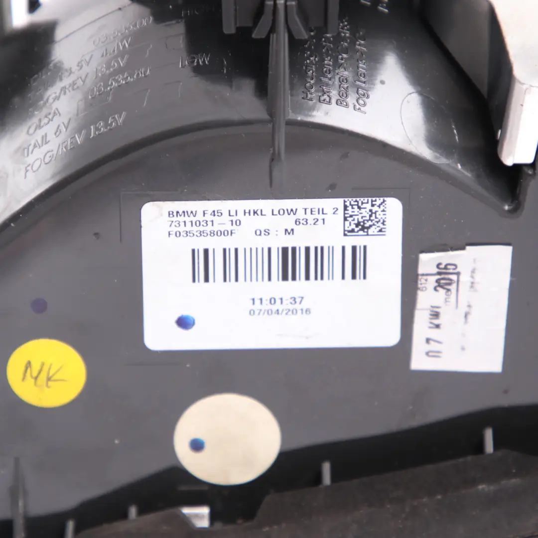 Lampa Klapy Bagażnika Tył Lewo 7311031 do BMW F45 o numerze 7461477 BMW F45 Lampa Klapy Bagażnika Tył Lewo 7311031 - SKU 7461477 - Numer Części 7461477