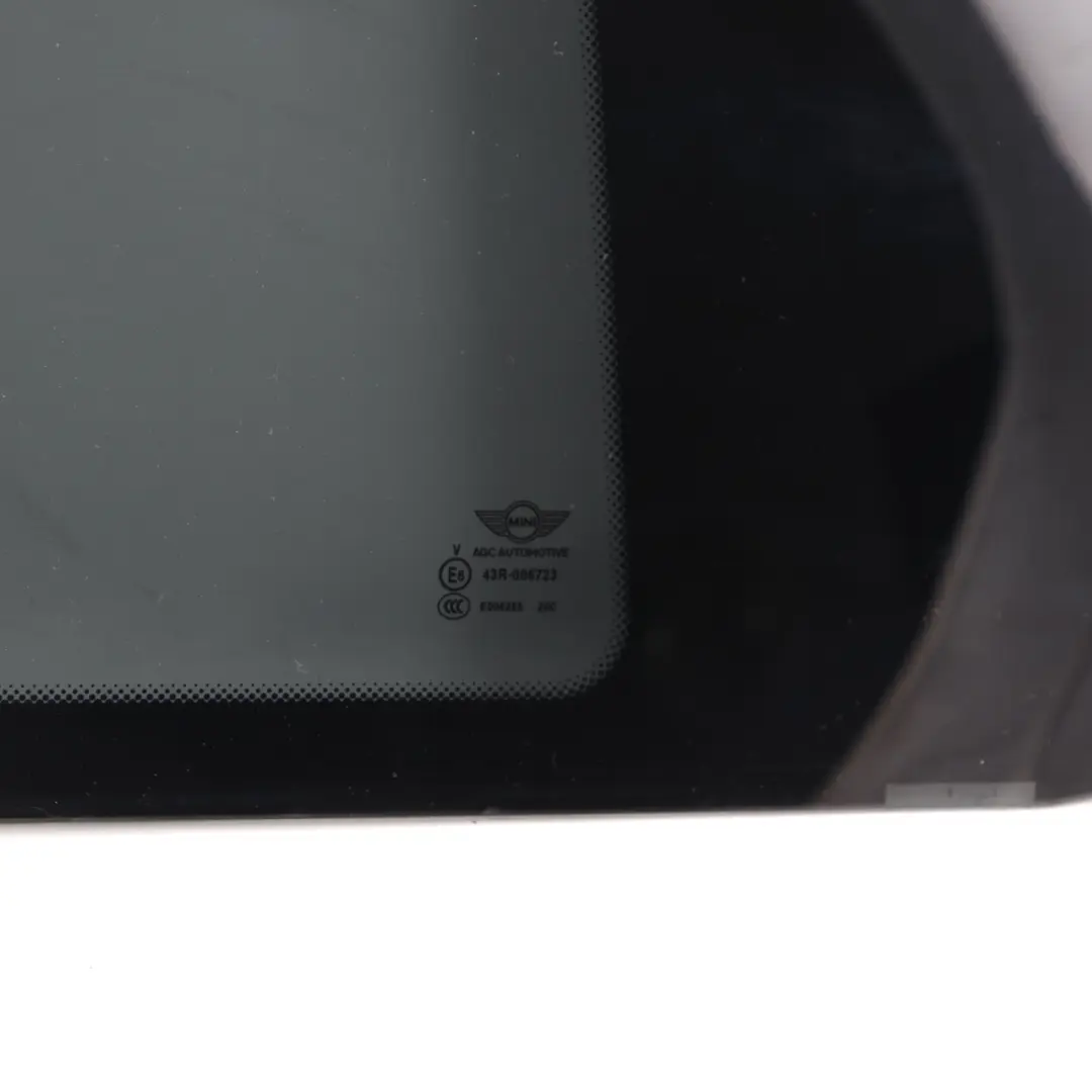 Viertel Seite Fenster Glas Hinten Rechts SSG Schwarz für Mini Cooper One F56 mit Teilenummer 7461592 Mini Cooper One F56 Viertel Seite Fenster Glas Hinten Rechts SSG Schwarz - SKU 7461592 - Teilenummer 7461592