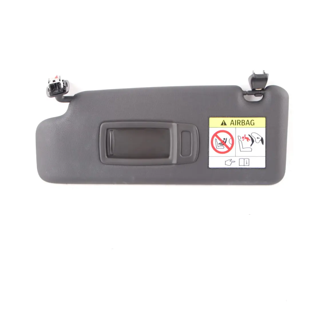 Sun Visor Mirror Left N/S Panel Trim Black Leather Sunvisor to BMW X1 F48 with Part number 7461727 BMW X1 F48 Sun Visor Mirror Left N/S Panel Trim Black Leather Sunvisor - SKU 7461727 - Part number 7461727