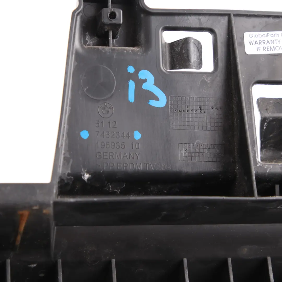 Bumper Centre Carrier Bracket Support Holder Mount to BMW i3 I01 LCI Rear with Part number 7462344 BMW i3 I01 LCI Rear Bumper Centre Carrier Bracket Support Holder Mount - SKU 7462344 - Part number 7462344