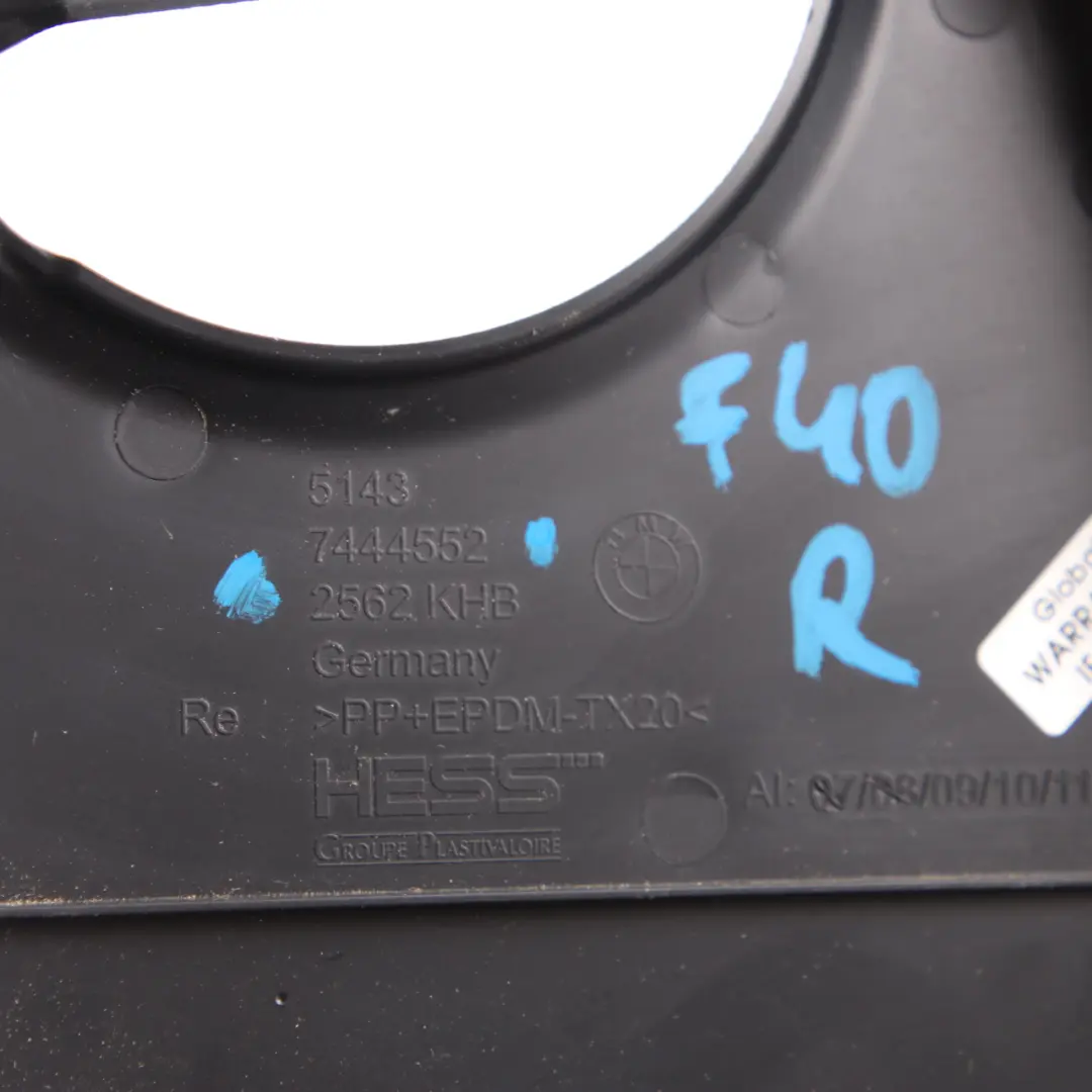 BMW F40 Poszycie Osłona Kolumny B Prawa Czarna 7444552 - SKU 7462472 - Numer Części 7462472