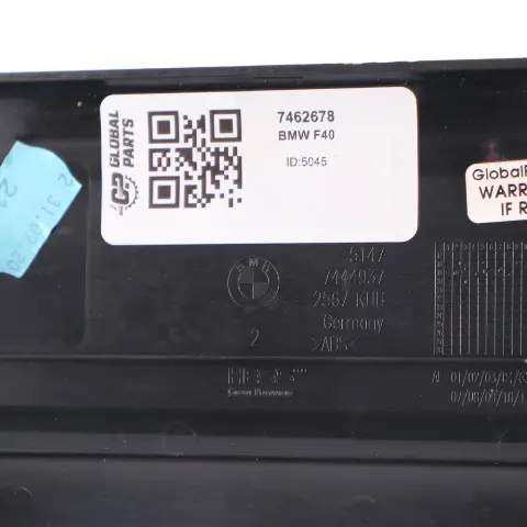 Entrance Door Sill Cover Strip Front Left Right N/O/S to BMW F40 with Part number 7462678 BMW F40 Entrance Door Sill Cover Strip Front Left Right N/O/S - SKU 7462678 - Part number 7462678