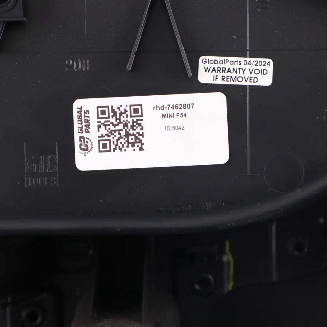 Door Card Front Left N/S Trim Panel Carbon Black to Mini Clubman F54 with Part number 7462807 Mini Clubman F54 Door Card Front Left N/S Trim Panel Carbon Black - SKU 7462807 - Part number 7462807