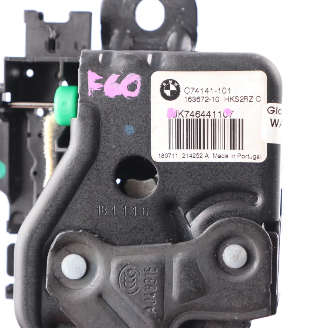 BMW X2 F39 Mini F60 Pestillo Mecanismo Bloqueo Automático Tapa Maletero Trasero - SKU 7464411 - Número de pieza 7464411