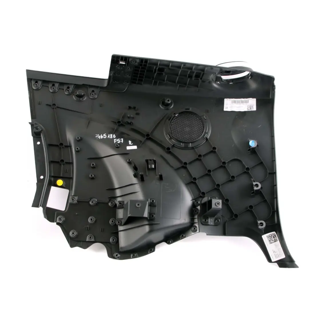 Side Panel Rear Right O/S Lateral Trim Covering Carbon Black to Mini F57 Cabrio with Part number 7465186 Mini F57 Cabrio Side Panel Rear Right O/S Lateral Trim Covering Carbon Black - SKU 7465186 - Part number 7465186