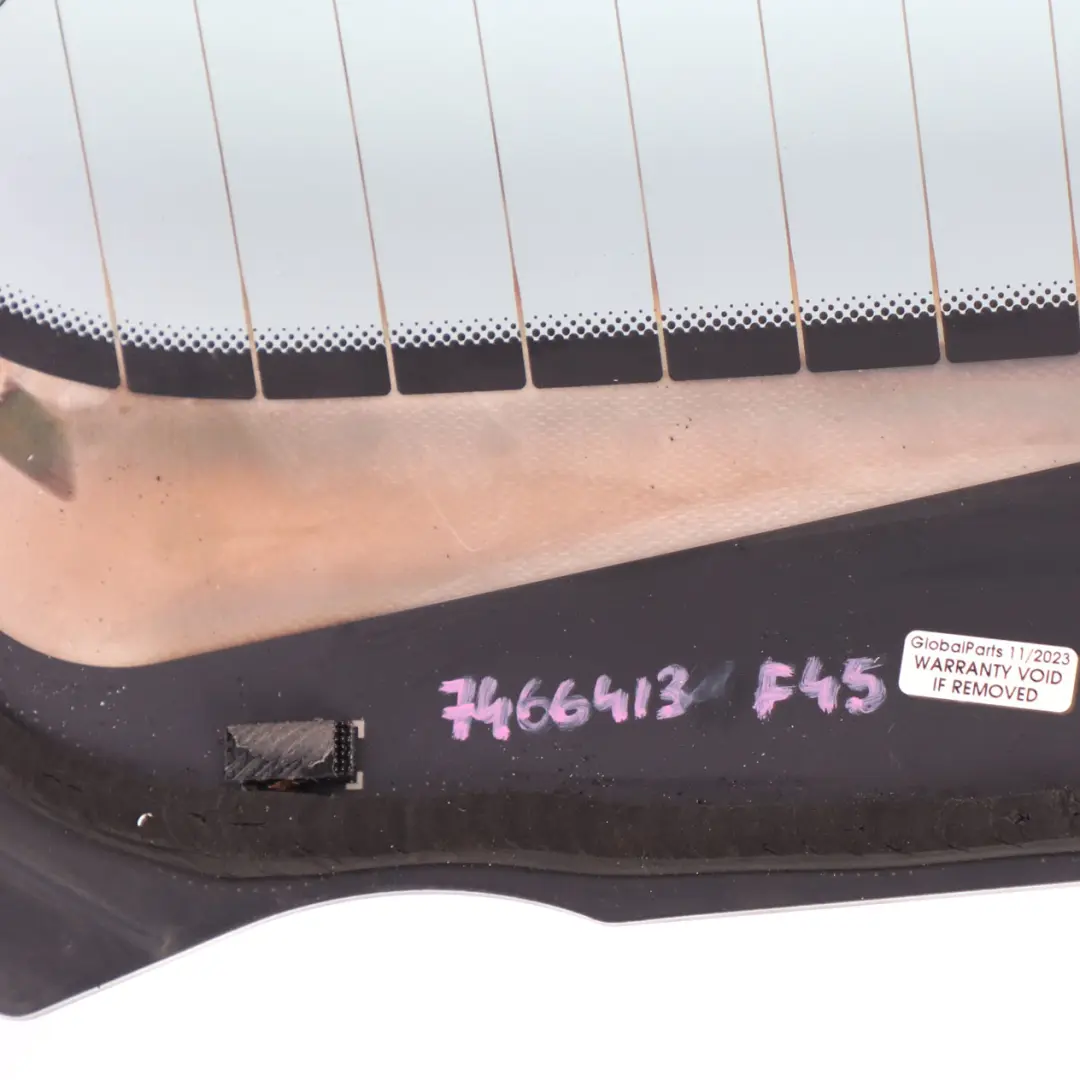 Window BMW F45 Active Tourer Trunk Lid Tailgate Window Glass Glazing AS2 to Rear with Part number 7466413 Rear Window BMW F45 Active Tourer Trunk Lid Tailgate Window Glass Glazing AS2 - SKU 7466413 - Part number 7466413