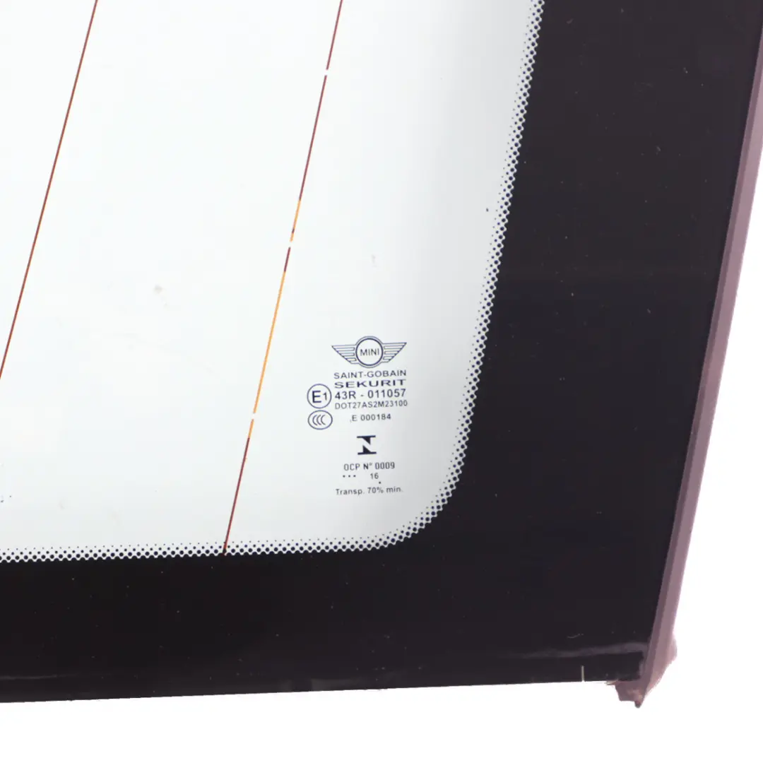 Right O/S Side Glass Quarter Window Glazing AS2 to Mini Clubman F54 Rear with Part number 7466436 Mini Clubman F54 Rear Right O/S Side Glass Quarter Window Glazing AS2 - SKU 7466436 - Part number 7466436