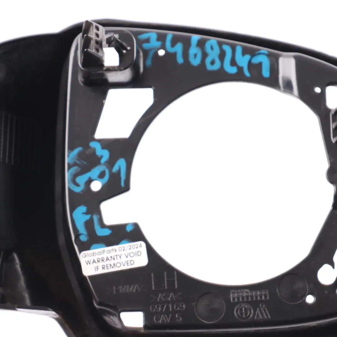 Wing Mirror Cover BMW X3 G01 X5 G05 High Gloss Ring Frame Left N/S Trim to with Part number 7468241 Wing Mirror Cover BMW X3 G01 X5 G05 High Gloss Ring Frame Left N/S Trim - SKU 7468241 - Part number 7468241