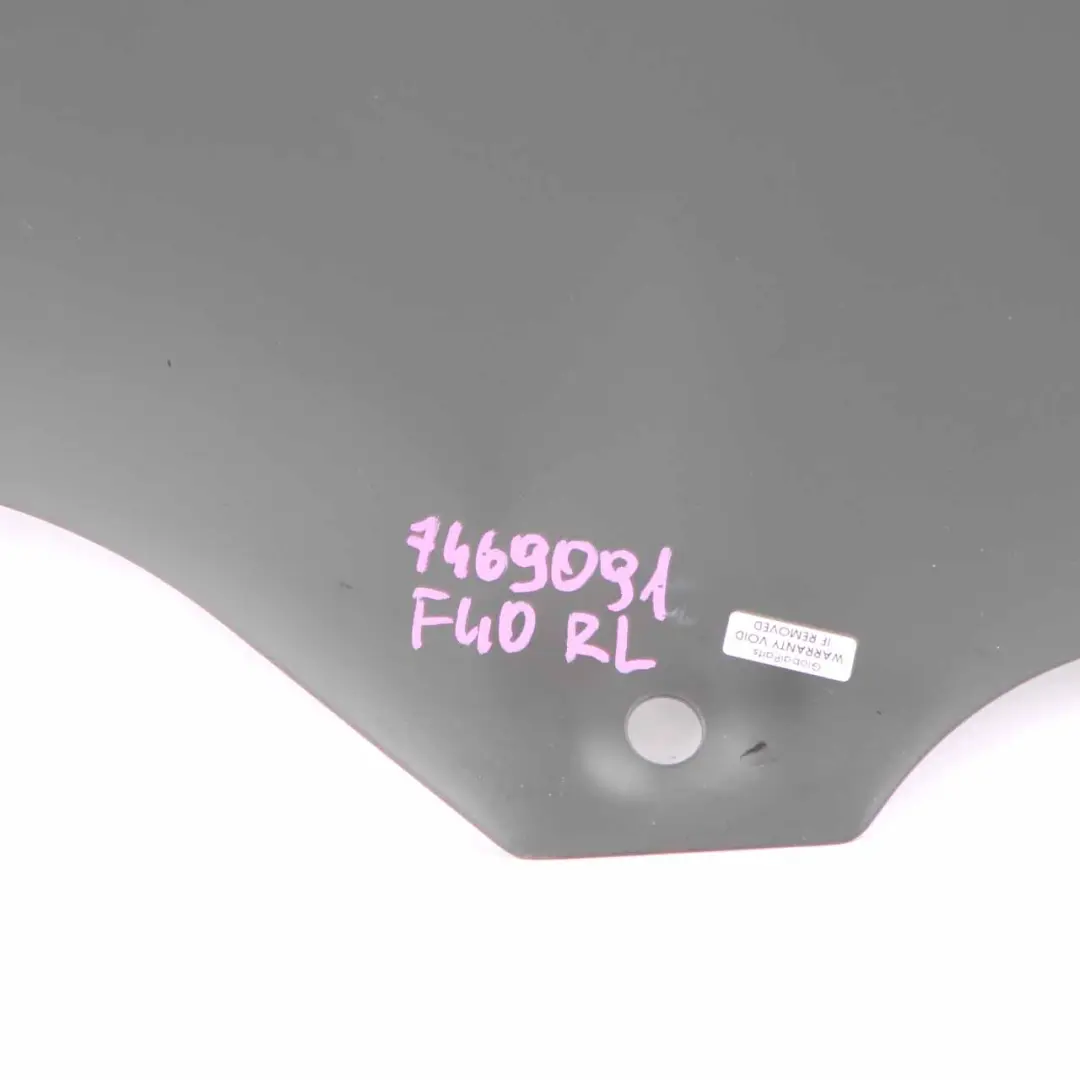 Side Window Door Rear Left N/S Glass Glazing Black Tinted AS3 to BMW F40 with Part number 7469091 BMW F40 Side Window Door Rear Left N/S Glass Glazing Black Tinted AS3 - SKU 7469091 - Part number 7469091