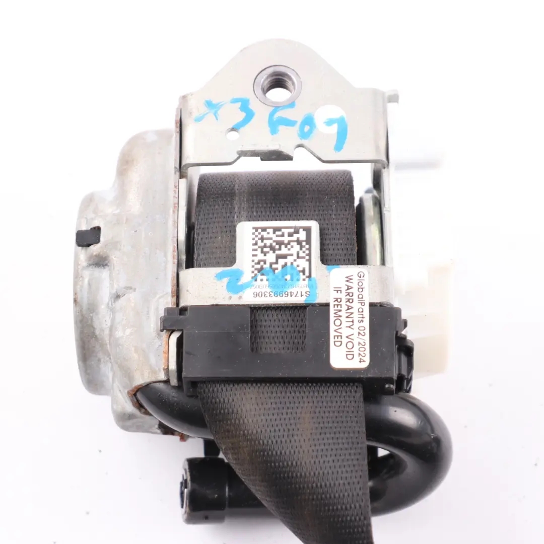Belt BMW X3 G01 X4 G02 Upper Belt Front Left N/S Black to Seat with Part number 7469933 Seat Belt BMW X3 G01 X4 G02 Upper Belt Front Left N/S Black - SKU 7469933 - Part number 7469933