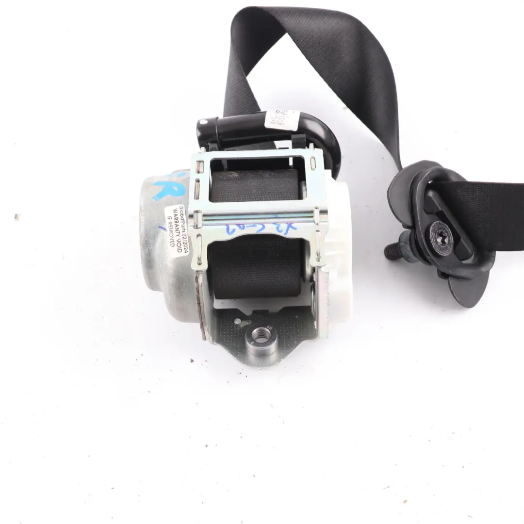 Belt BMW X3 G01 X4 G02 Upper Belt Front Right O/S Black to Seat with Part number 7469934 Seat Belt BMW X3 G01 X4 G02 Upper Belt Front Right O/S Black - SKU 7469934 - Part number 7469934