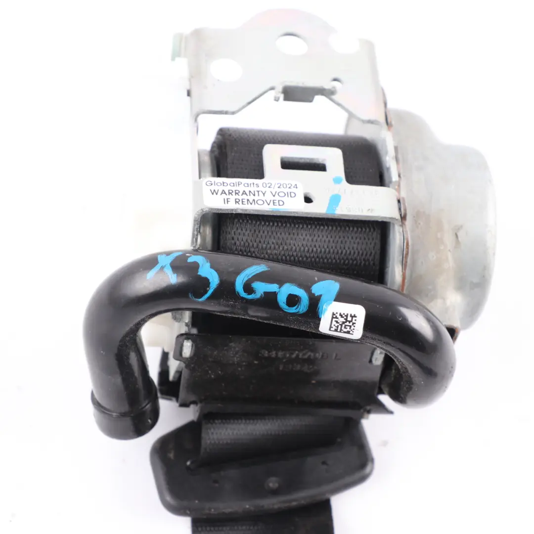 BMW X3 G01 X4 G02 Ceinture De Sécurité Arrière Gauche Supérieure Noire - SKU 7469997 - Numéro de pièce 7469997