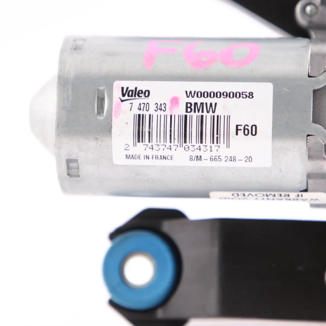 Mini Countryman F60 Moteur d'essuie glace arrière hayon coffre - SKU 7470343 - Numéro de pièce 7470343