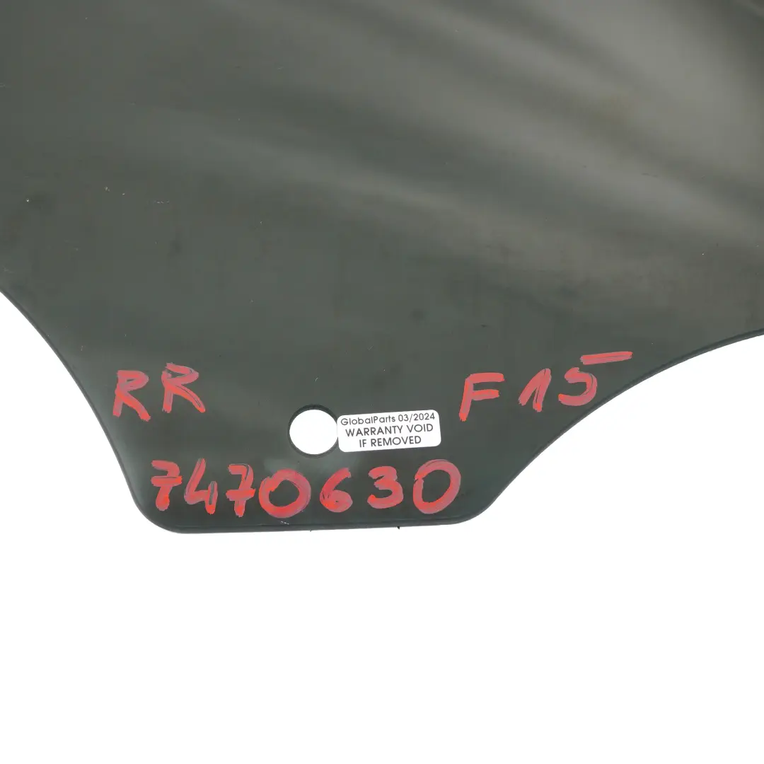 BMW X5 F15 Szyba Boczna Drzwi Prawy Tył Przyciemniana Czarna AS3 - SKU 7470630 - Numer Części 7470630