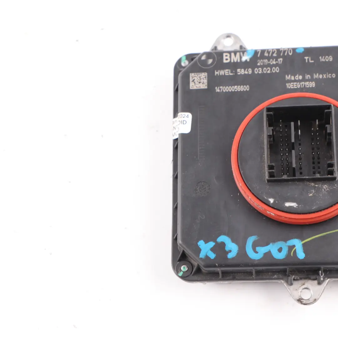 BMW G30 G31 X3 G01 LED Headlight Ballast Unit Module Left Right N/O/S - SKU 7472770 - Part number 7472770