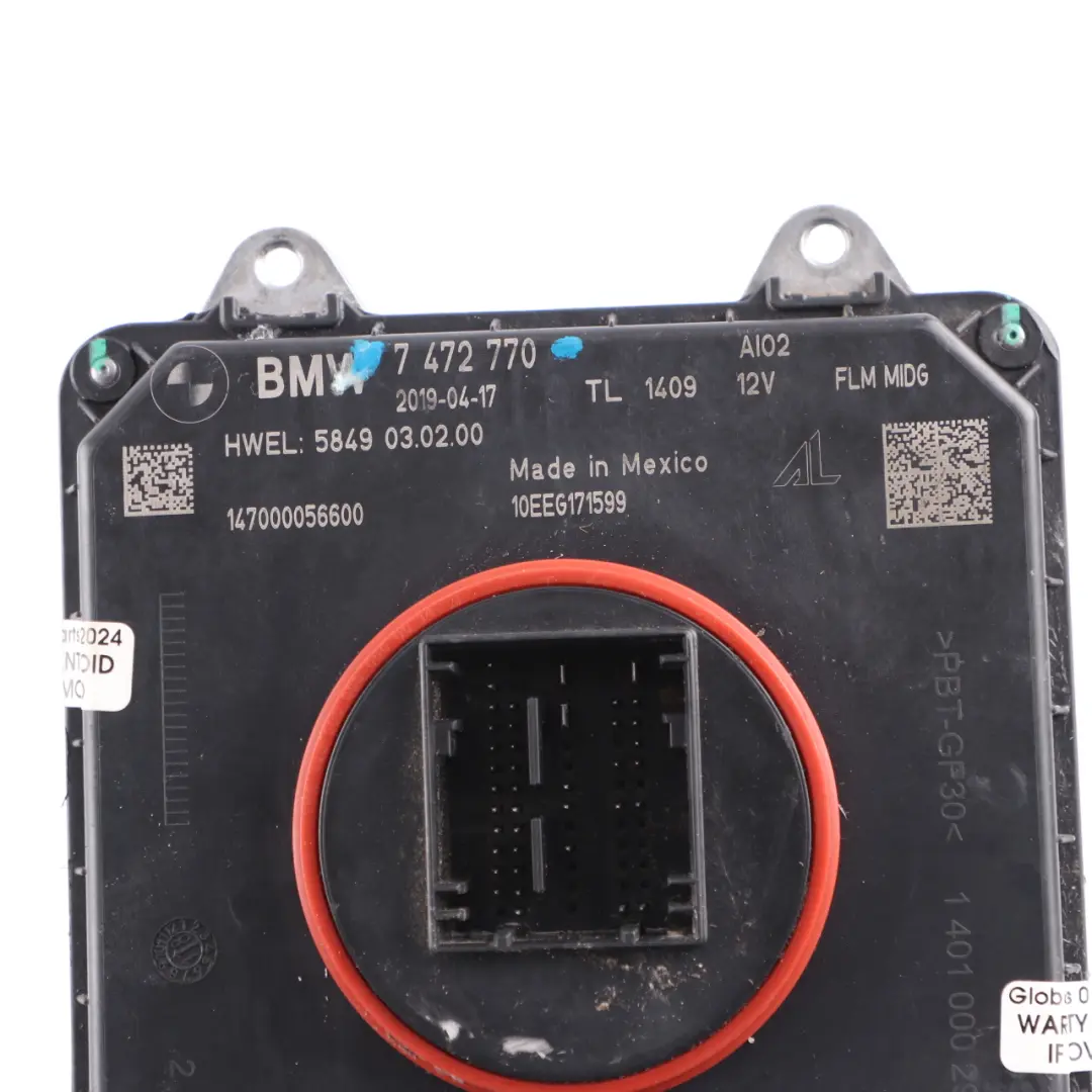 LED Faro Ballast Modulo Sinistra Destra 8491412 per BMW G30 G31 X3 G01 con numero di parte 7472770 BMW G30 G31 X3 G01 LED Faro Ballast Modulo Sinistra Destra 8491412 - SKU 7472770 - Numero di parte 7472770