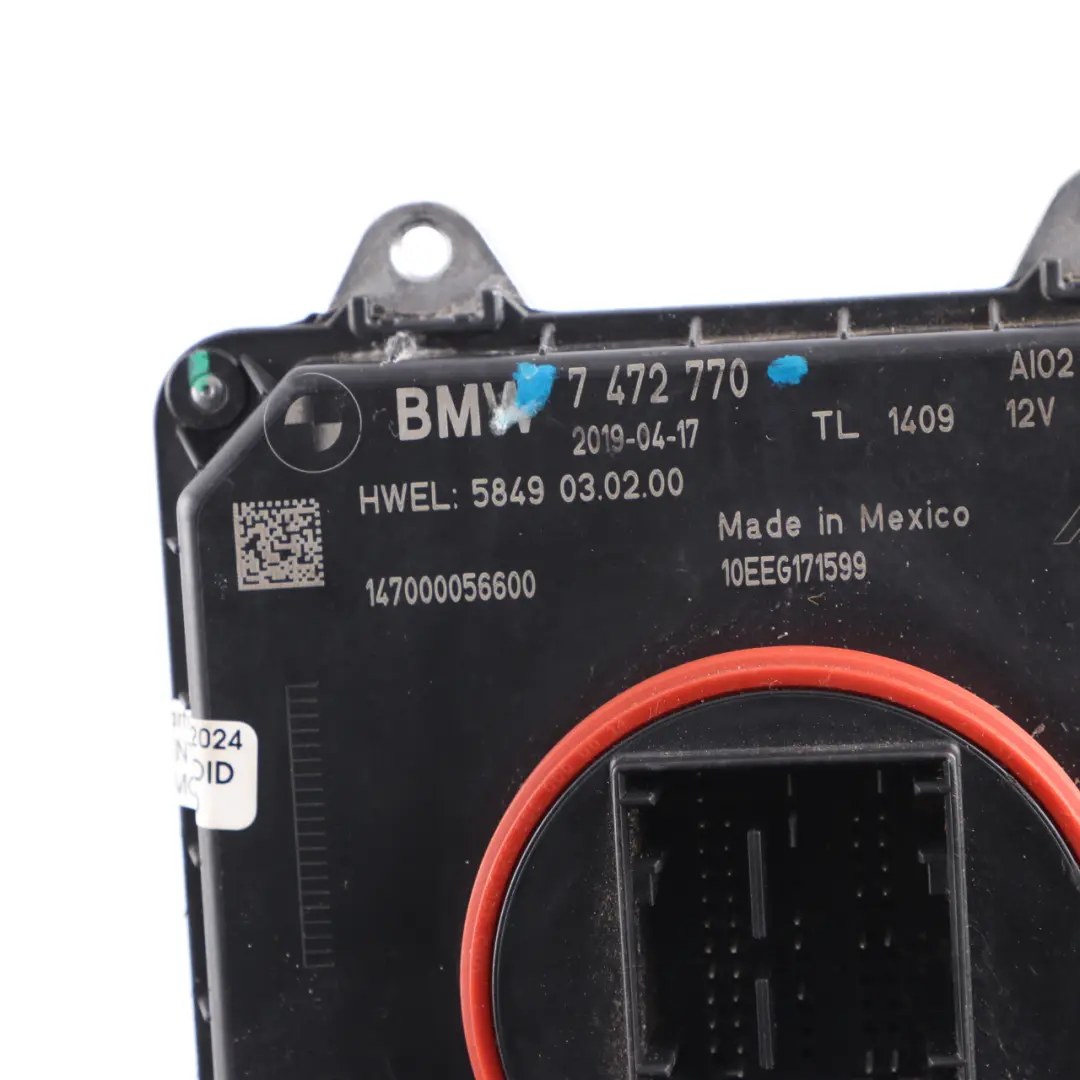 LED Headlight Ballast Unit Module Left Right N/O/S to BMW G30 G31 X3 G01 with Part number 7472770 BMW G30 G31 X3 G01 LED Headlight Ballast Unit Module Left Right N/O/S - SKU 7472770 - Part number 7472770