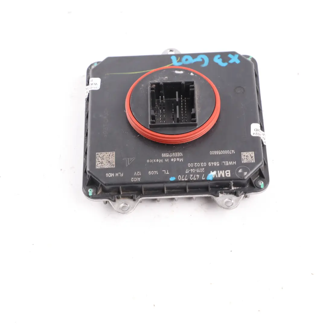 BMW G30 G31 X3 G01 LED Headlight Ballast Unit Module Left Right N/O/S - SKU 7472770 - Part number 7472770