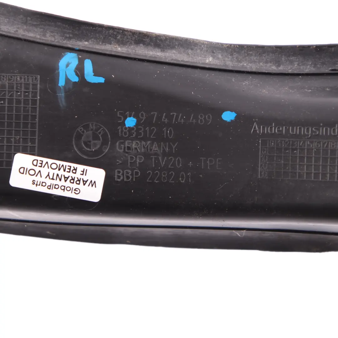 Luz Trasera Canalón Recubrimiento Tapa Izquierda para BMW F36 Gran Coupe con número de pieza 7474489 BMW F36 Gran Coupe Luz Trasera Canalón Recubrimiento Tapa Izquierda - SKU 7474489 - Número de pieza 7474489