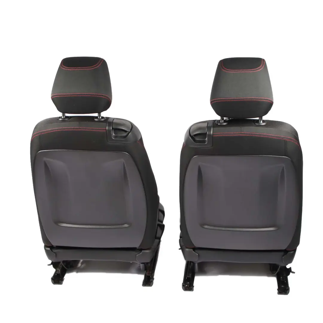  Seats BMW F22 Coupe Heated M Sport Cloth Fabric Interior Seat Red Door Cards - SKU 7475395-1 - Part number 7475395