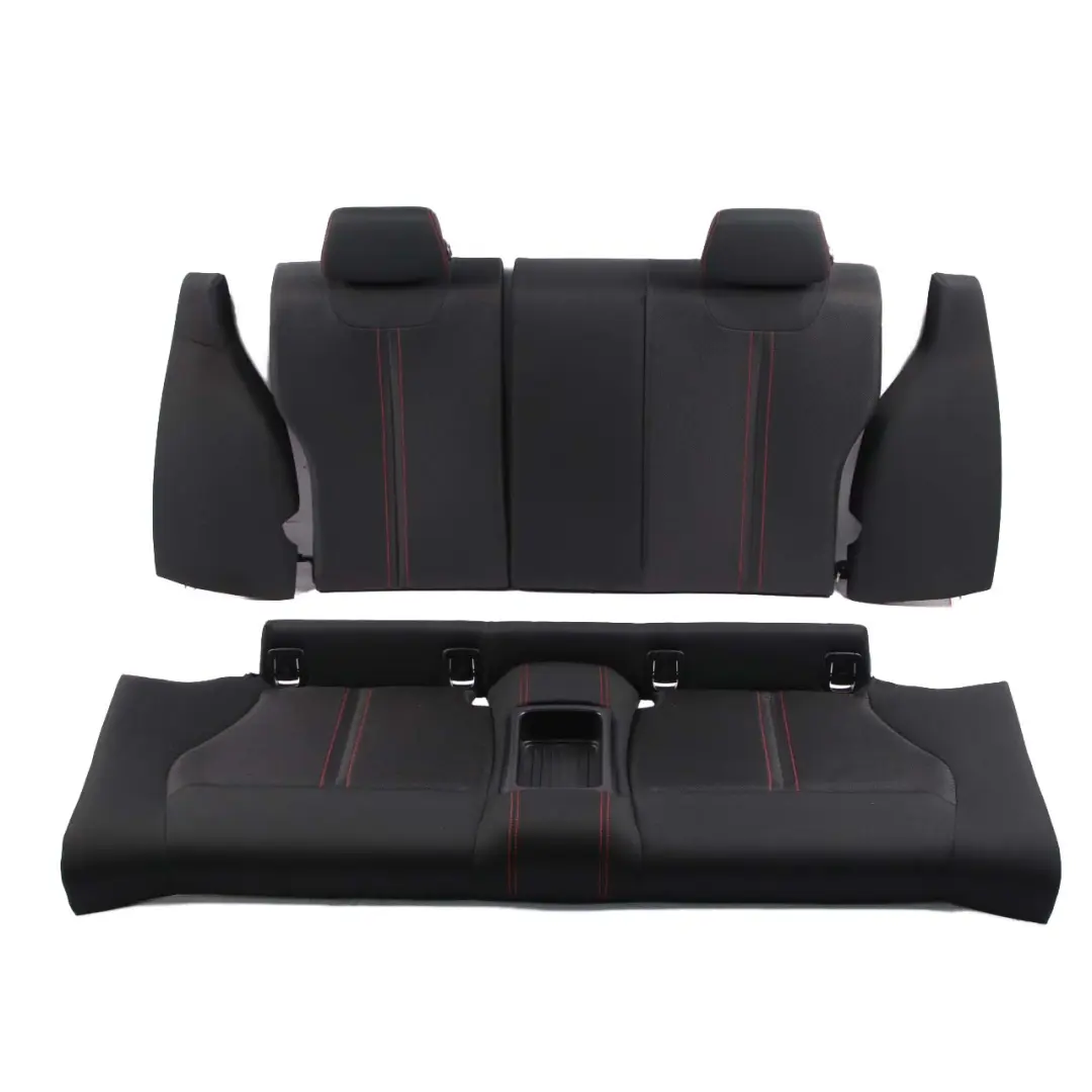  Seats BMW F22 Coupe Heated M Sport Cloth Fabric Interior Seat Red Door Cards - SKU 7475395-1 - Part number 7475395