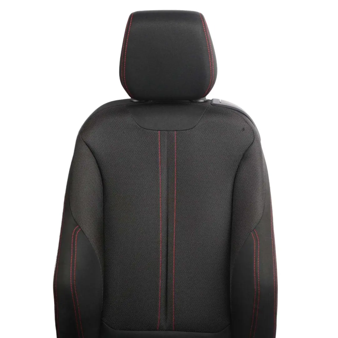  Seats BMW F22 Coupe Heated M Sport Cloth Fabric Interior Seat Red Door Cards - SKU 7475395-1 - Part number 7475395