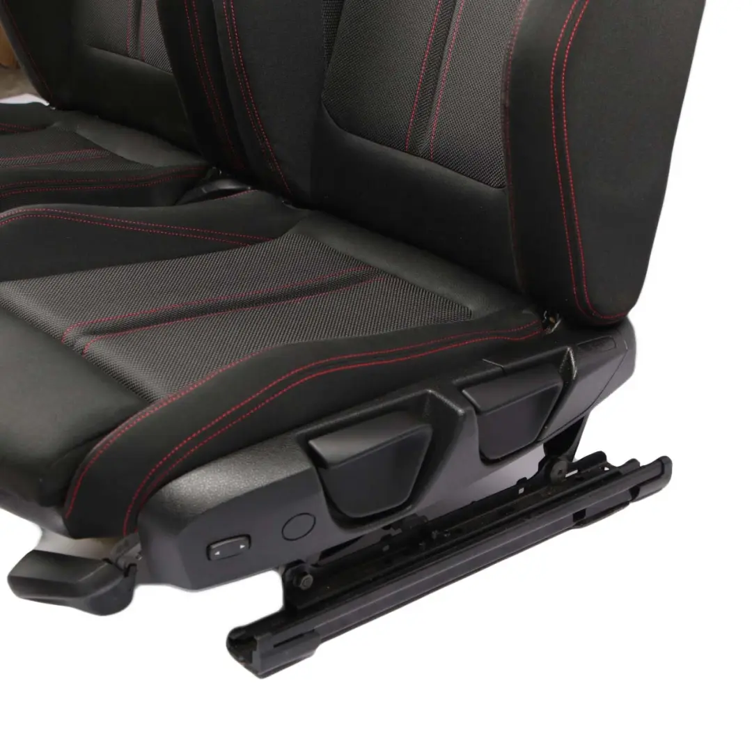  Seats BMW F22 Coupe Heated M Sport Cloth Fabric Interior Seat Red Door Cards - SKU 7475395-1 - Part number 7475395
