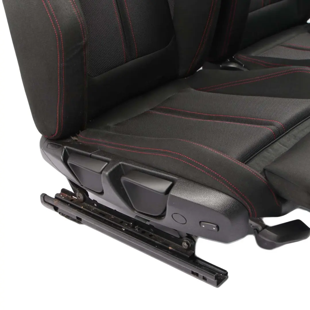  Seats BMW F22 Coupe Heated M Sport Cloth Fabric Interior Seat Red Door Cards - SKU 7475395-1 - Part number 7475395