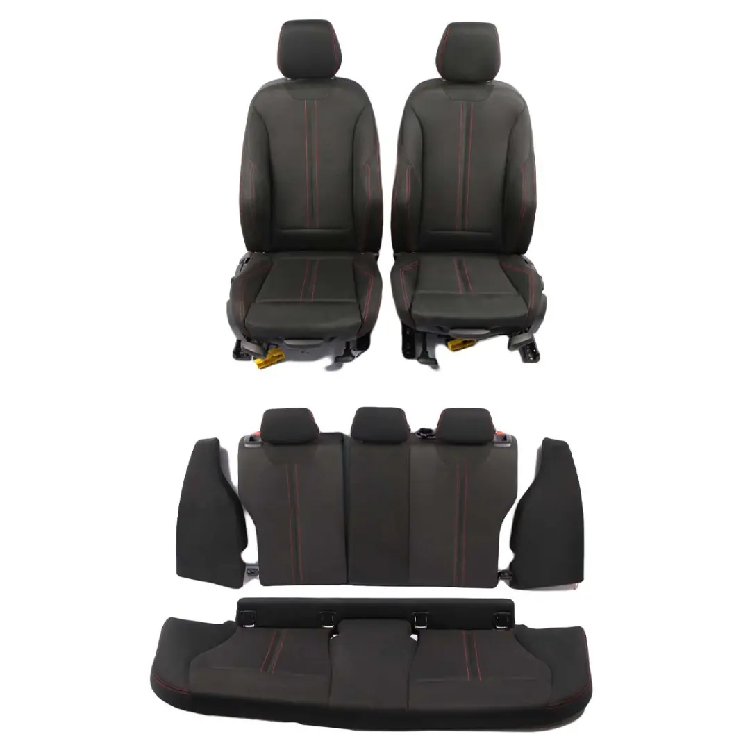 Sport Seats BMW F20 LCI Cloth Front Rear Seat Set Fabric Track Anthracite Red - SKU 7475397-1 - Part number 7475397