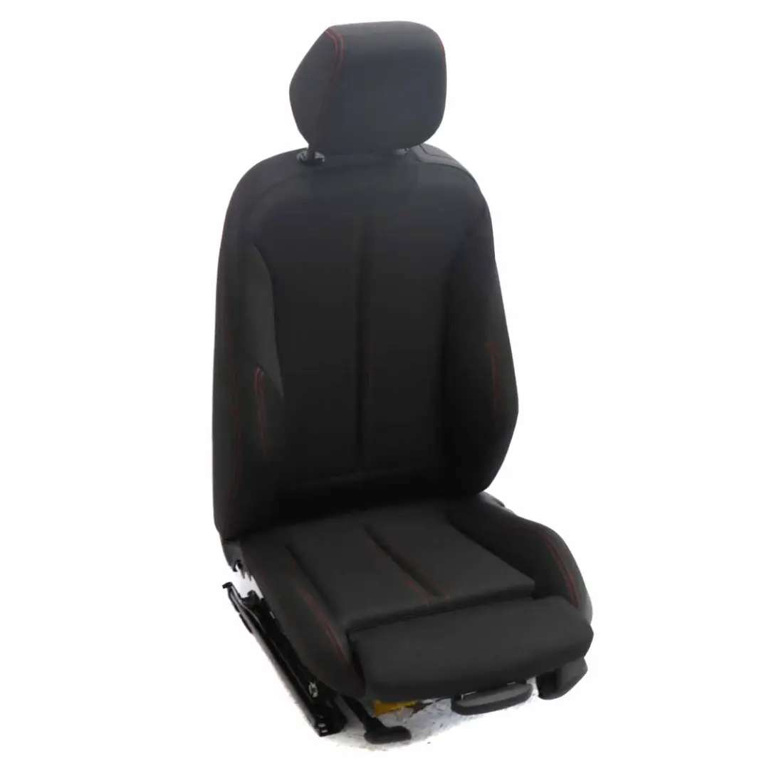 BMW F21 LCI Siège avant gauche en tissu sport chauffant Anthracite rouge - SKU 7475401-2 - Numéro de pièce 7475401