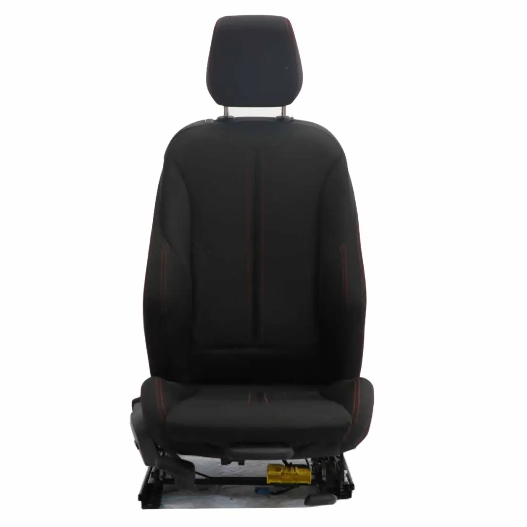 BMW F21 LCI Sport Heated Cloth Fabric Anthracite Red Front Right O/S Seat - SKU 7475402-2 - Part number 7475402