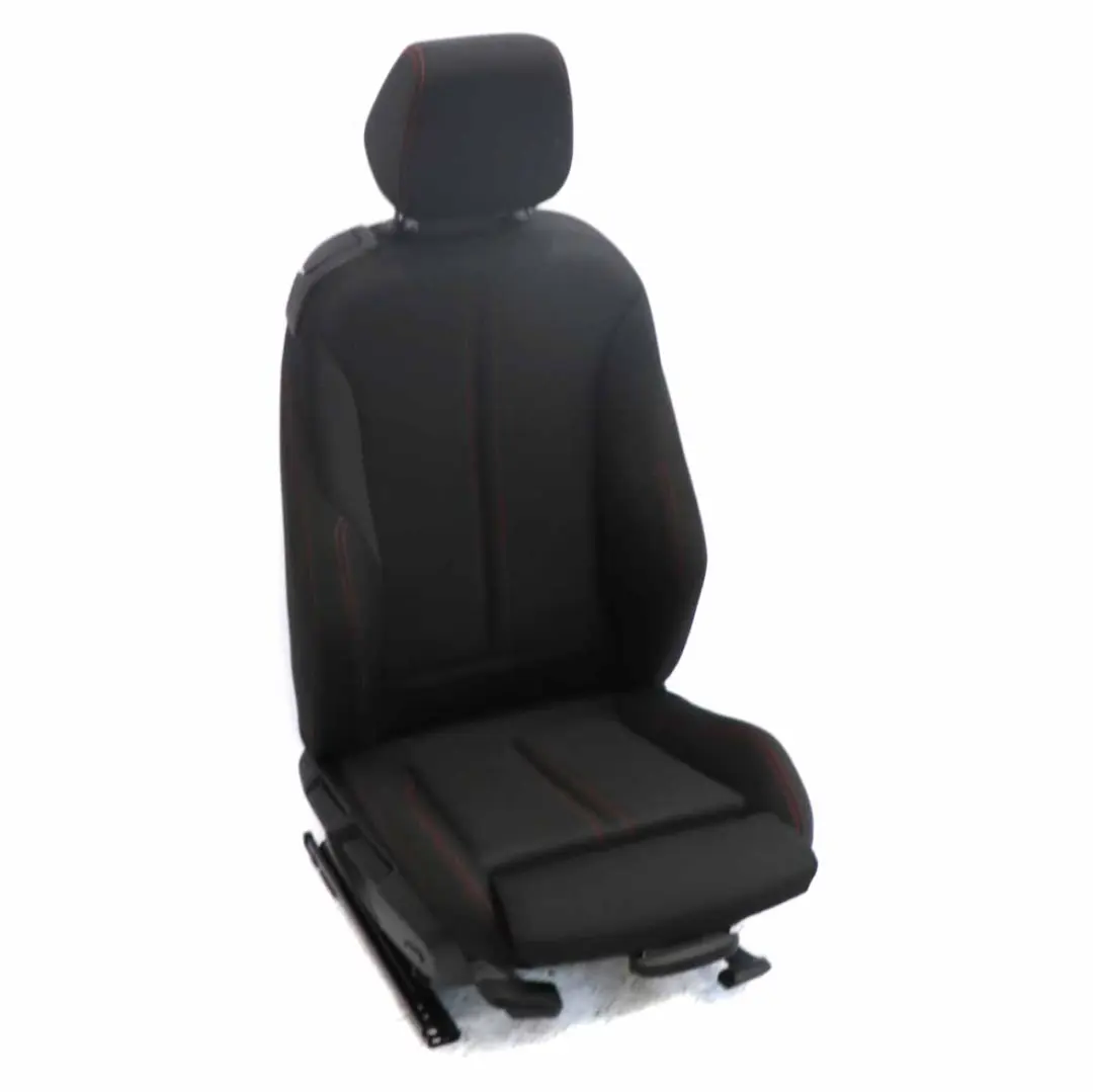 BMW F21 LCI Sport Heated Cloth Fabric Anthracite Red Front Right O/S Seat - SKU 7475402-2 - Part number 7475402