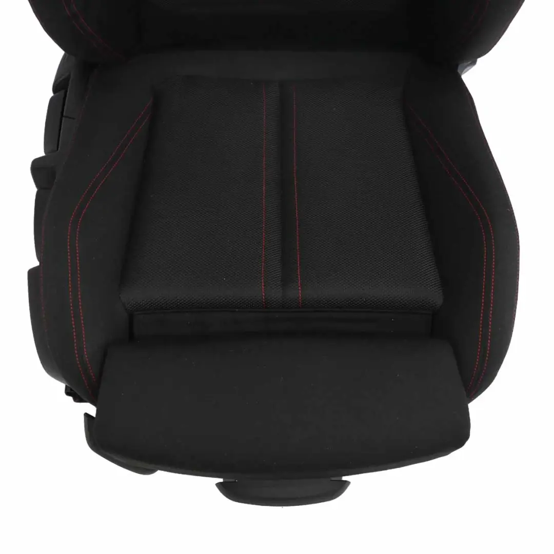 BMW F21 LCI Sport Heated Cloth Fabric Anthracite Red Front Right O/S Seat - SKU 7475402-2 - Part number 7475402