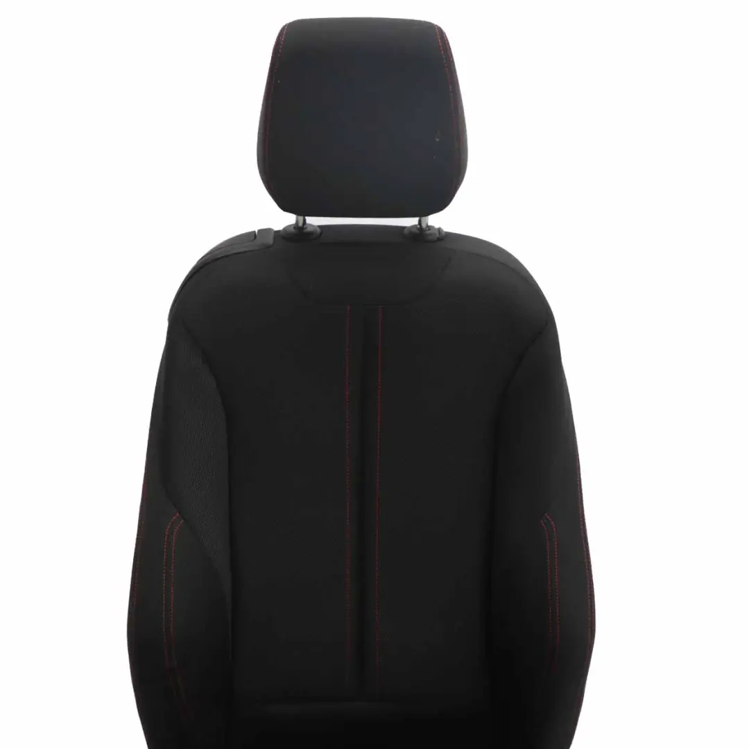 BMW F21 LCI Sport Heated Cloth Fabric Anthracite Red Front Right O/S Seat - SKU 7475402-2 - Part number 7475402