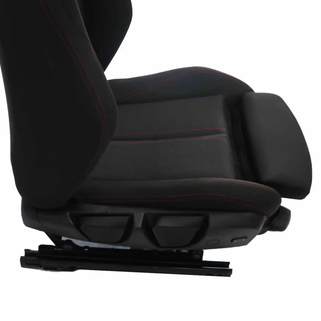 BMW F21 LCI Sport Heated Cloth Fabric Anthracite Red Front Right O/S Seat - SKU 7475402-2 - Part number 7475402