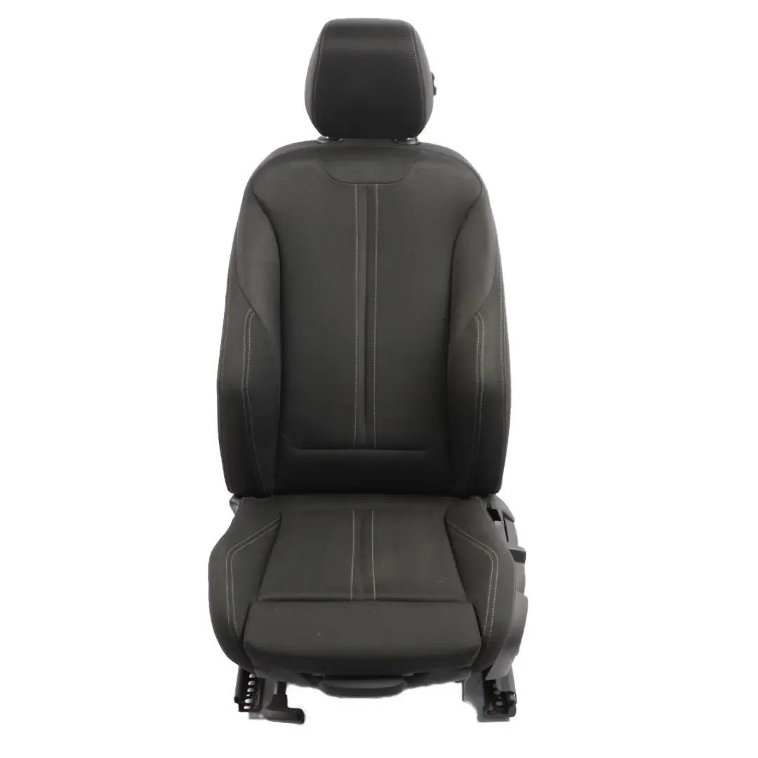 Front Seat Sport Left N/S Interior Cloth Fabric Anthracit Grey BMW F30 LCI - SKU 7475403-2 - Part number 7475403