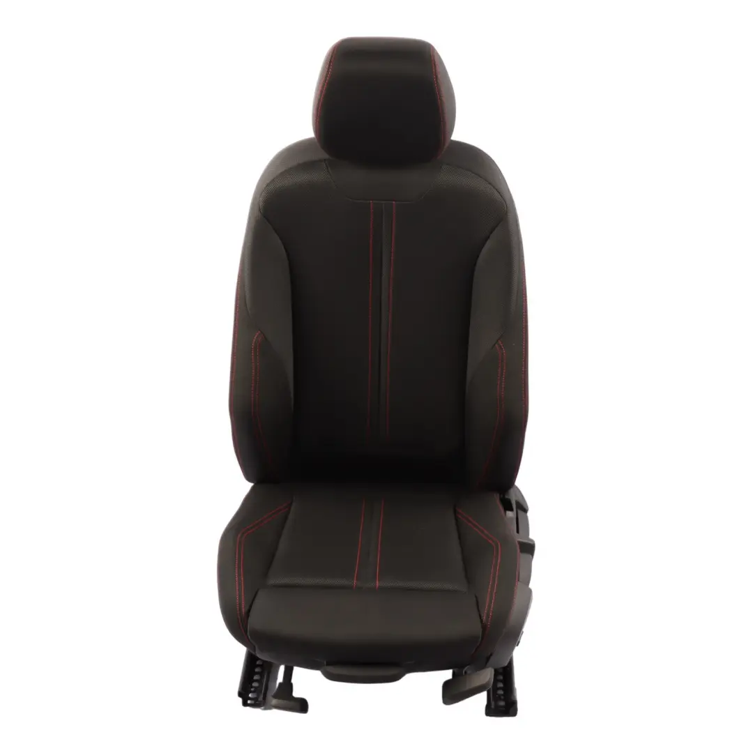 BMW F20 LCI Front Seat Left N/S Sport Heated Cloth Fabric Anthracite Red - SKU 7475405-1 - Part number 7475405