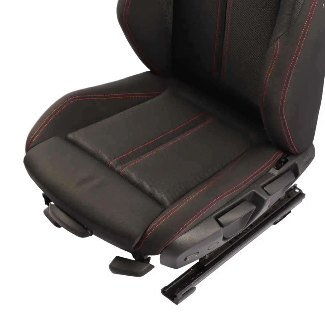 BMW F20 LCI Front Seat Left N/S Sport Heated Cloth Fabric Anthracite Red - SKU 7475405-1 - Part number 7475405