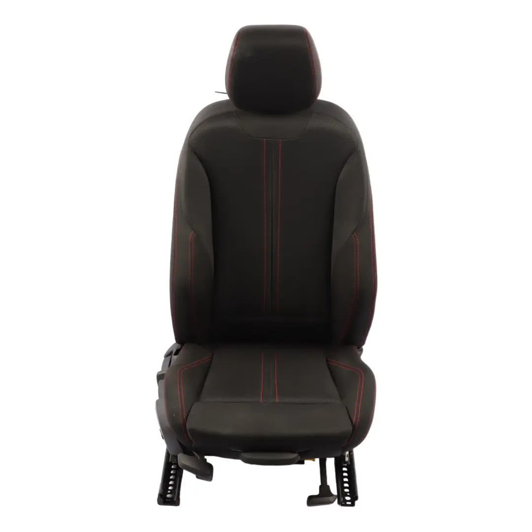 BMW F20 LCI Front Seat Right O/S Sport Heated Cloth Fabric Anthracite Red - SKU 7475406-1 - Part number 7475406