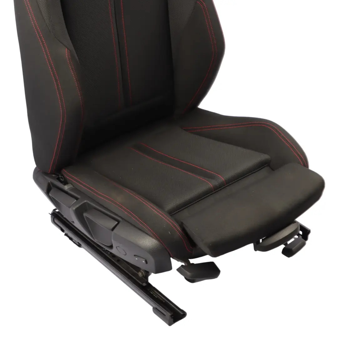 BMW F20 LCI Front Seat Right O/S Sport Heated Cloth Fabric Anthracite Red - SKU 7475406-1 - Part number 7475406