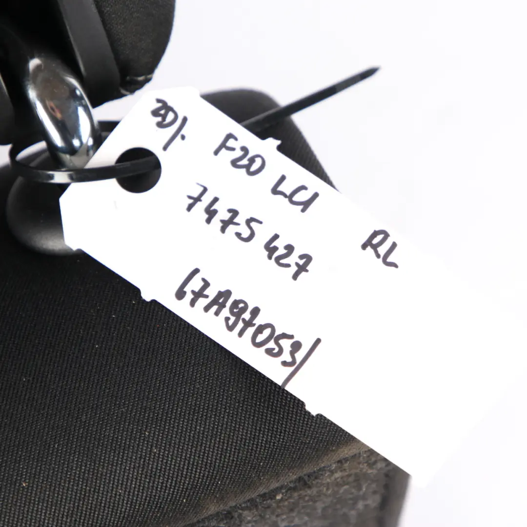 Respaldo Asiento Trasero Izquierdo Tela Gris Antracita para BMW F20 F21 LCI con número de pieza 7475427 BMW F20 F21 LCI Respaldo Asiento Trasero Izquierdo Tela Gris Antracita - SKU 7475427 - Número de pieza 7475427