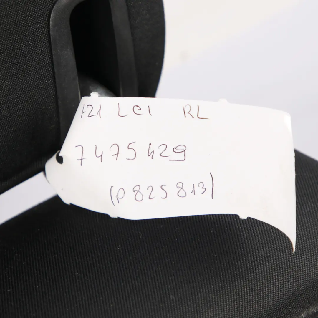 Backrest BMW F20 F21 LCI Left Seat N/S Cover Cloth Fabric Anthracit Red to Rear with Part number 7475429 Rear Backrest BMW F20 F21 LCI Left Seat N/S Cover Cloth Fabric Anthracit Red - SKU 7475429 - Part number 7475429