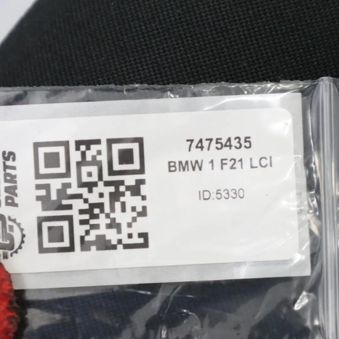 BMW F21 LCI Rear Left Seat N/S Backrest Cover Cloth Fabric Anthracite Grey - SKU 7475435 - Part number 7475435