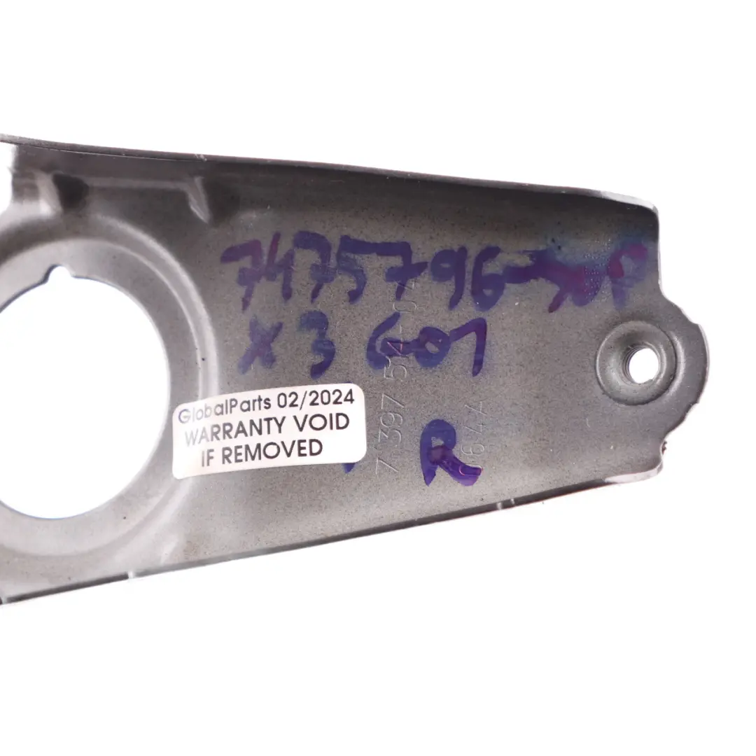 Fender Panel Bracket Front Right O/S Mount Sophisto Grey A90 7397514 to BMW X3 G01 with Part number 7475796 BMW X3 G01 Fender Panel Bracket Front Right O/S Mount Sophisto Grey A90 7397514 - SKU 7475796-SOP - Part number 7475796