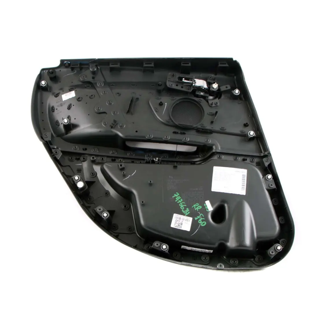 Right O/S Door Card Trim Panel Cover Carbon Black to Mini Countryman F60 Rear with Part number 7476624 Mini Countryman F60 Rear Right O/S Door Card Trim Panel Cover Carbon Black - SKU 7476624 - Part number 7476624