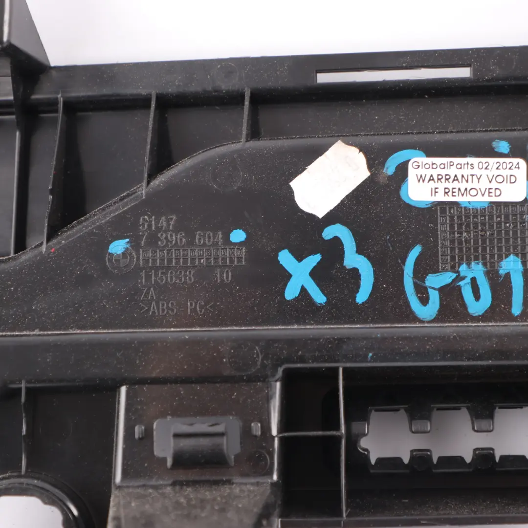 Trunk Boot Trim Panel Railing Rail Right O/S Cover Black 7396604 to BMW X3 G01 with Part number 7476780 BMW X3 G01 Trunk Boot Trim Panel Railing Rail Right O/S Cover Black 7396604 - SKU 7476780 - Part number 7476780